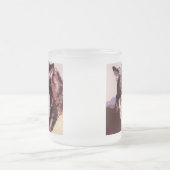 Wolf im Schnee Mattglastasse (Mittel)