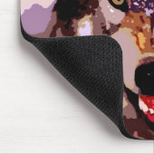 Wolf im Schnee Mousepad (Ecke)