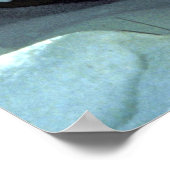 Wolf im Schnee Poster (Ecke)