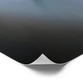 Wolf im Stil geometrischer Kunst Poster (Ecke)
