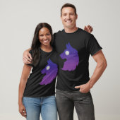 Wolf im Traum Dunkler T - Shirt (Unisex)