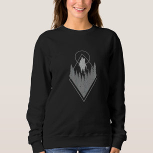 Wolf im Wald Abstrakte Kunst mit Diamant und m Sweatshirt
