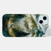 Wolf im Wald Case-Mate iPhone Hülle (Rückseite (Horizontal))