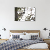 Wolf im Wald im Winter Leinwanddruck (Insitu (Schlafzimmer))