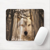 Wolf im Wald Mousepad (Mit Mouse)