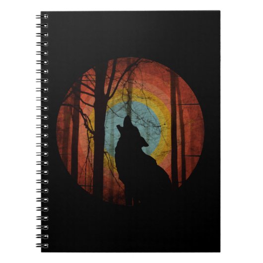 WOLF IM WALD NOTIZBLOCK (Vorderseite)