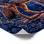 Wolf im Wald Poster (Ecke)