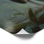 Wolf im Wald Poster (Ecke)