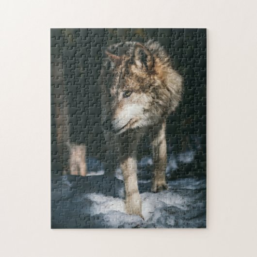 Wolf im Wildtier Puzzle (Vertikal)