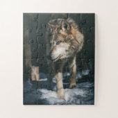 Wolf im Wildtier Puzzle (Vertikal)