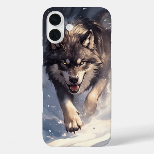 Wolf im Winter Case-Mate iPhone Hülle (Rückseite)