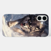 Wolf im Winter Case-Mate iPhone Hülle (Rückseite (Horizontal))
