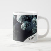 Wolf im Winter Jumbo-Tasse (Rechts)