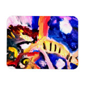 Wolf im Winter Magnet (Horizontal)