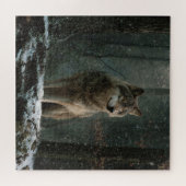 Wolf im Winter Puzzle (Horizontal)