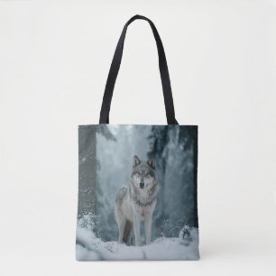 Wolf im Winter Tasche