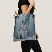 Wolf im Winter Tasche (Von Nahem)