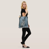 Wolf im Winter Tasche (Am Model)