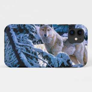 Wolf im Winter Waldmalerei Case-Mate iPhone Hülle
