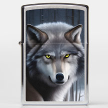 Wolf im Winterwald