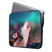 Wolf in den Bergen Laptopschutzhülle (Vorderseite Links)