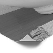 Wolf in der Badewanne Bubble Bad Poster (Ecke)