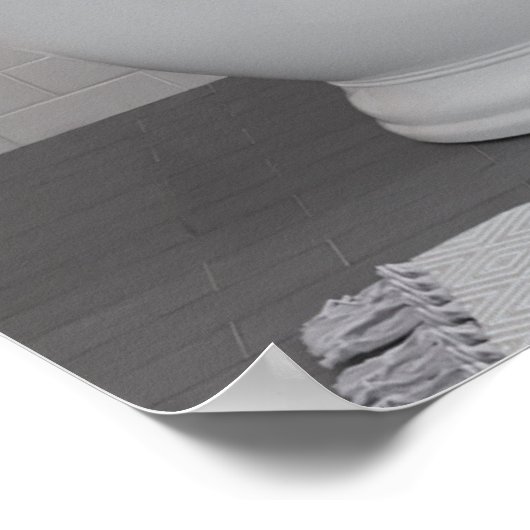 Wolf in der Badewanne Bubble Bad Poster (Ecke)