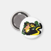 Wolf in der Herbstzeit Magnet (Vorderseite/Rückseite)