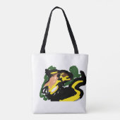 Wolf in der Herbstzeit Tasche (Rückseite)