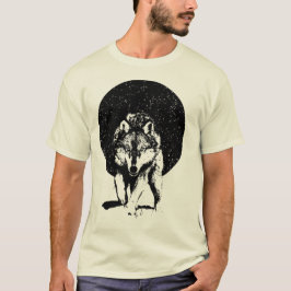 Wolf in der Nacht T-Shirt