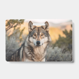 Wolf in der Natur Ausweis
