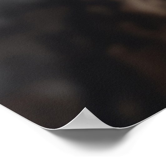 Wolf in der Natur Poster (Ecke)