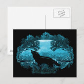 Wolf in der Natur Postkarte (Vorne/Hinten)