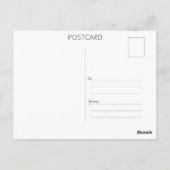 Wolf in der Nebelwalderfarbe Postkarte (Rückseite)