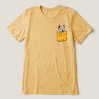 Wolf in der Tasche Tri-Blend Shirt
