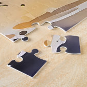 Wolf in einem Aquarellbild Puzzle (Seite)