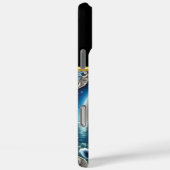 Wolf in einem Mondwald Case-Mate iPhone Hülle (Rückseite / Rechts)