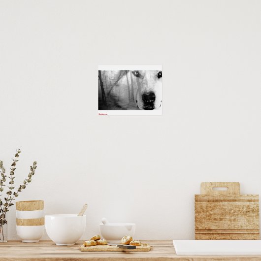 Wolf in Forest Poster DarkSpectrum original (Küche)