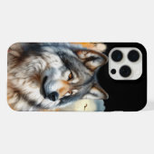 Wolf in Herbstfarben: Die Schönheit der Natur entf iPhone Hülle (Rückseite (Horizontal))