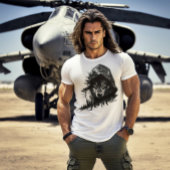 Wolf in Hoodie Double Exposure T-Shirt