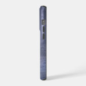 Wolf in minimaler formaler Kleidung – Stiller Wald iPhone Hülle (Linke Seite)