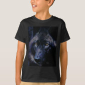 Wolf in Mondschein (a) T-Shirt (Vorderseite)