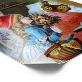 Wolf in Oma Bed Fotodruck (Ecke)