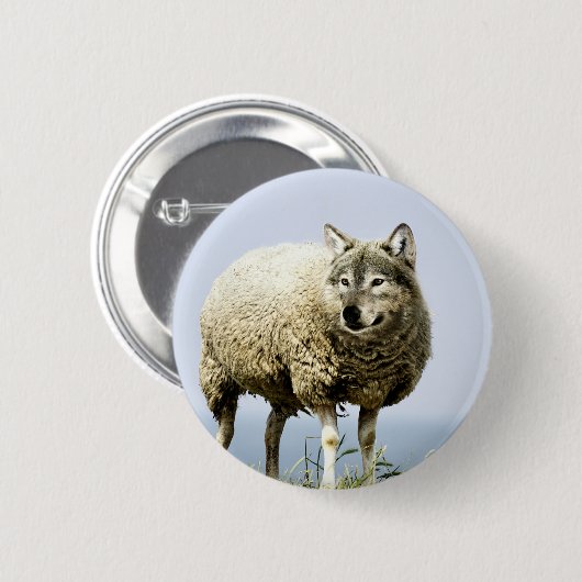 Wolf in Schafbekleidung Button (Vorne & Hinten)