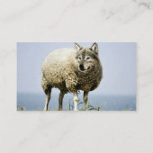 Wolf in Schafbekleidung Visitenkarte (Rückseite)