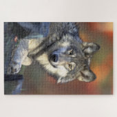 Wolf in the Woods Hunting Puzzle (Horizontal)