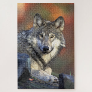 Wolf in the Woods Hunting Puzzle