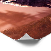 Wolf in Wilderness Decoupage Tissue Paper Poster (Ecke)