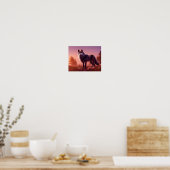 Wolf in Wilderness Decoupage Tissue Paper Poster (Küche)