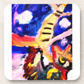 Wolf in winter  getränkeuntersetzer (Vorderseite)